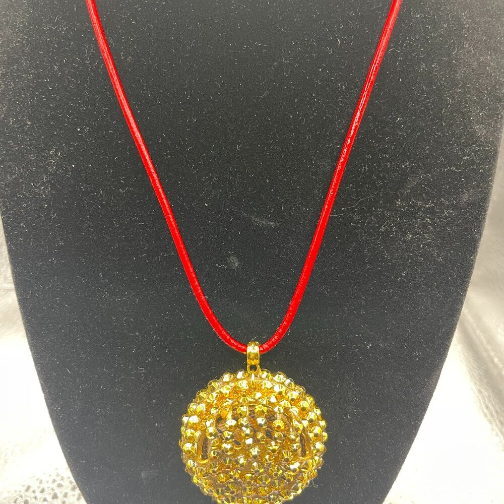 Handmade  Red Soft Leather Necklace - Curated Just for You!